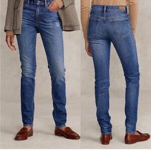 Ralph Lauren Classic 'Old Money' Style Tompkins Mid Rise Skinny Jean sz 28
